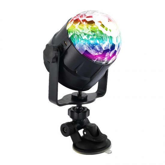 LED RGB Colorful Car Music Light Sound Atmosphere Stage Lamp with Remote Voice Control for DJ KTV Party