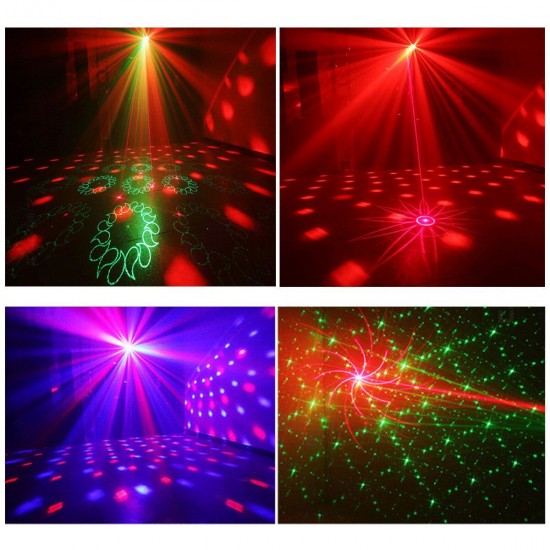 Mini Magic Ball Laser Party Light Sound Active Strobe Lamp with Remote for KTV Party DJ Birthday
