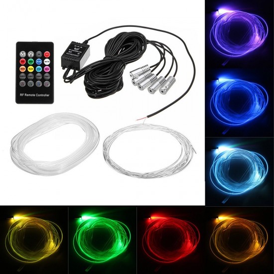 RGB LED Car Interior Atmosphere Lamp Optical Fiber Neon EL Strip Light Kit Phone APP Remote Control Sound Active RGB LED Car Interior Atmosphere Lamp Optical Fiber Neon EL Strip Light Kit Phone APP Remote Control Sound Active