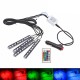 Remote Control Car RGB LED Interior Decorative Floor Lights Atmosphere Strip Lamp 4PCS Remote Control Car RGB LED Interior Decorative Floor Lights Atmosphere Strip Lamp 4PCS