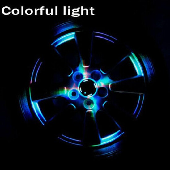 Solar Energy Car Wheel Light Colorful Car LED Wheel Solar Light