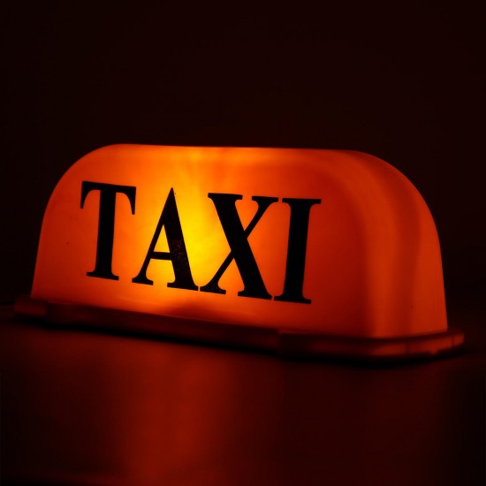 Universal 26cm TAXI Cab Sign Car Magnetic Lamp Roof Top Topper Light Waterproof Yellow Universal 26cm TAXI Cab Sign Car Magnetic Lamp Roof Top Topper Light Waterproof Yellow