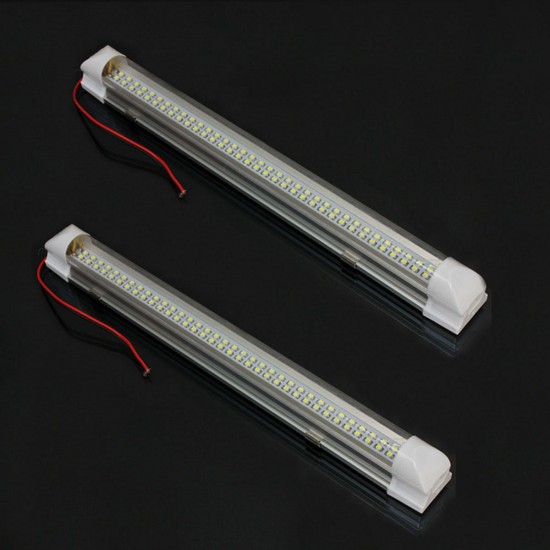 Universal Interior 34cm LED Light Strip Lamp White 2Pcs with ON/OFF Switch for Car Auto Caravan Bus Universal Interior 34cm LED Light Strip Lamp White 2Pcs with ON/OFF Switch for Car Auto Caravan Bus