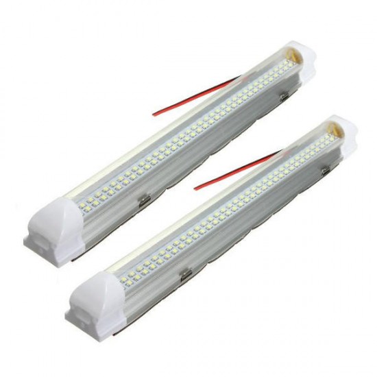 Universal Interior 34cm LED Light Strip Lamp White 2Pcs with ON/OFF Switch for Car Auto Caravan Bus Universal Interior 34cm LED Light Strip Lamp White 2Pcs with ON/OFF Switch for Car Auto Caravan Bus