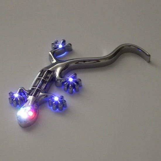 Wall Gecko Solar LED Warning Strobe Flashing Decoration Light Car Sticker Decal Wall Gecko Solar LED Warning Strobe Flashing Decoration Light Car Sticker Decal