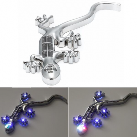 Wall Gecko Solar LED Warning Strobe Flashing Decoration Light Car Sticker Decal Wall Gecko Solar LED Warning Strobe Flashing Decoration Light Car Sticker Decal