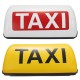 Waterproof Taxi Roof Top Sign Light Magnetic Taximeter Cab Halogen Lamp 12V White Yellow