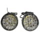 12V 18LED White Round Car Driving Daytime Running Light Fog Light