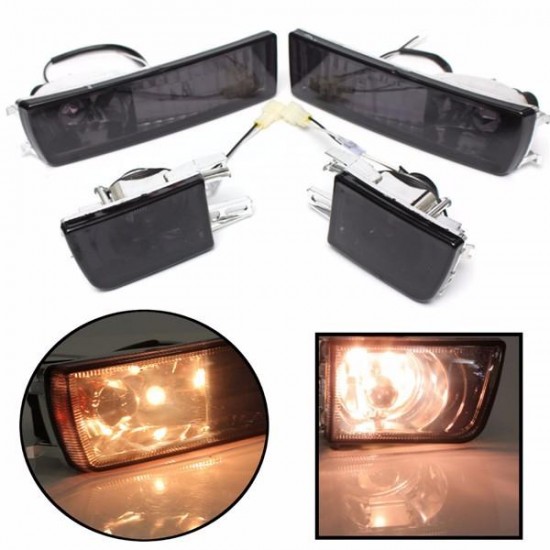 12V 21W Front Smoked Lens Fog Light Corner Signal Light for VW Golf Jetta Mk3