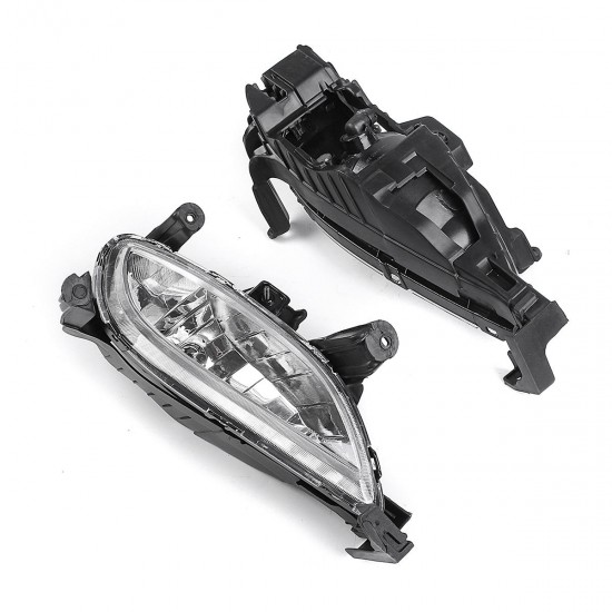 12V 27W Car Front Bumper Halogen Clear Fog Lights Lamp for Hyundai Sonata 2011-2013