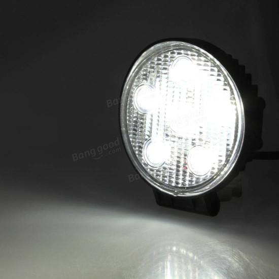 18W 6LED Round Work Light Spot Beam Off Road Work Light for Truck 4WD 4x4