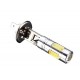 1PCS H1 7.5W COB LED Car Fog Lights DRL Daytime Driving Lamp Bulb with Lens White