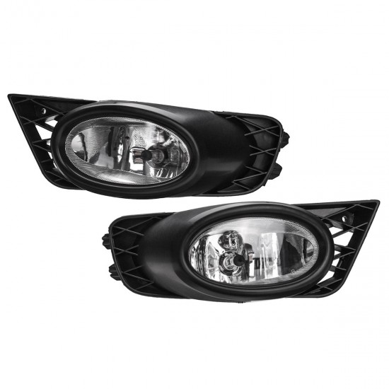 2PCS H11 55W Car Front Bumper Fog Lights Lamp for Honda Civic 4-Door Sedan 2009-2011