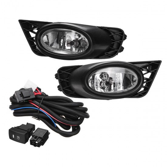 2PCS H11 55W Car Front Bumper Fog Lights Lamp for Honda Civic 4-Door Sedan 2009-2011