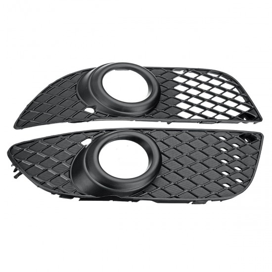 2Pcs Car ABS Front Bumper Fog Light Grille Covers Black For Mitsubishi Lancer 2008-2014 2Pcs Car ABS Front Bumper Fog Light Grille Covers Black For Mitsubishi Lancer 2008-2014