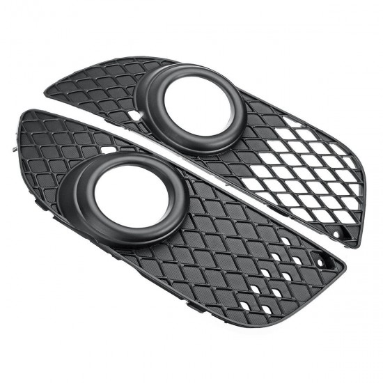 2Pcs Car ABS Front Bumper Fog Light Grille Covers Black For Mitsubishi Lancer 2008-2014 2Pcs Car ABS Front Bumper Fog Light Grille Covers Black For Mitsubishi Lancer 2008-2014