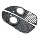 2Pcs Car ABS Front Bumper Fog Light Grille Covers Black For Mitsubishi Lancer 2008-2014 2Pcs Car ABS Front Bumper Fog Light Grille Covers Black For Mitsubishi Lancer 2008-2014