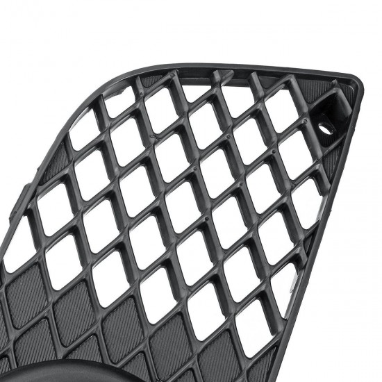2Pcs Car ABS Front Bumper Fog Light Grille Covers Black For Mitsubishi Lancer 2008-2014 2Pcs Car ABS Front Bumper Fog Light Grille Covers Black For Mitsubishi Lancer 2008-2014