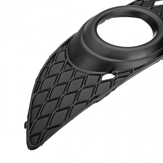 2Pcs Car ABS Front Bumper Fog Light Grille Covers Black For Mitsubishi Lancer 2008-2014 2Pcs Car ABS Front Bumper Fog Light Grille Covers Black For Mitsubishi Lancer 2008-2014