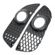 2Pcs Car ABS Front Bumper Fog Light Grille Covers Black For Mitsubishi Lancer 2008-2014 2Pcs Car ABS Front Bumper Fog Light Grille Covers Black For Mitsubishi Lancer 2008-2014