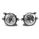 2Pcs Car Fog Light H11 Bulbs Black With Wire Harness Covers Kit For Toyota Tacoma 2012-2015
