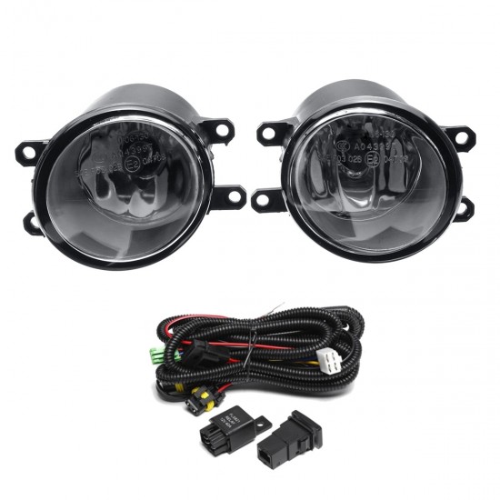 2Pcs Car Front Bumper Fog Light Lamp With H11 Bulb Universal For Toyota 2006-2019