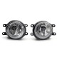 2Pcs Car Front Bumper Fog Lights Lamps Grilles With Wiring Harness Covers For Toyota Highlander 2008-2010