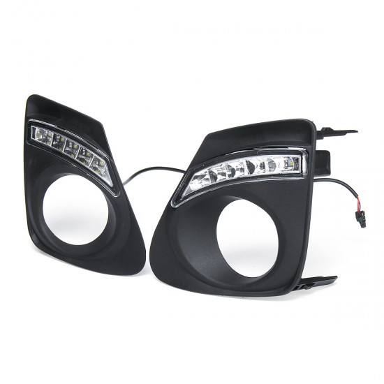 2Pcs Car Front LED Fog Lamps Day Running Lights DRL Frames For Toyota Carolla 2011-2013 2Pcs Car Front LED Fog Lamps Day Running Lights DRL Frames For Toyota Carolla 2011-2013