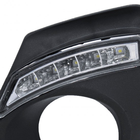 2Pcs Car Front LED Fog Lamps Day Running Lights DRL Frames For Toyota Carolla 2011-2013 2Pcs Car Front LED Fog Lamps Day Running Lights DRL Frames For Toyota Carolla 2011-2013