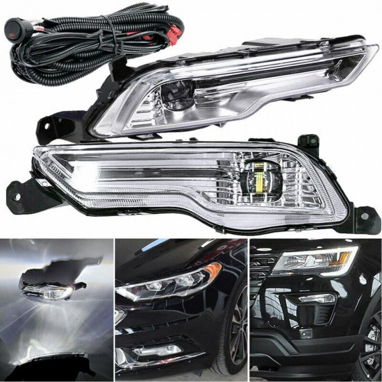 2Pcs Car LED Fog Lights Kit For Ford Fusion Modeo Explorer Sport