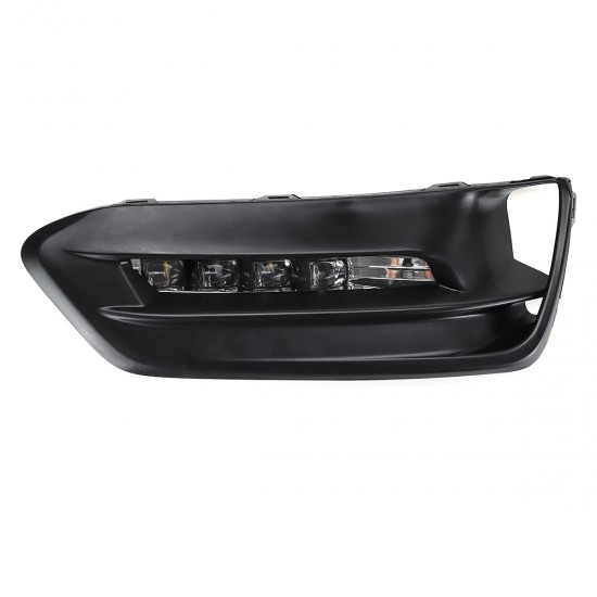 2Pcs Car LED Front Bumper Fog Lights Lamps Bezel Harness With Light Covers For Honda Accord Sedan 2018+