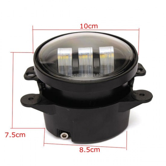 2pcs 4inch 30W 6500K 144LM LED Fog Lights for Jeep Wrangler JK Dodge Magnum Chrysler Cruiser