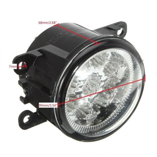 2pcs H11 55W 6000K LED Front Fog Lamp Daytime Running Light For Honda Ford Focus Subaru 2pcs H11 55W 6000K LED Front Fog Lamp Daytime Running Light For Honda Ford Focus Subaru