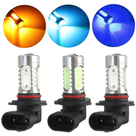 7.5W Amber Ice Blue H10 COB LED Replacement Bulb For Car Fog Daytime Light