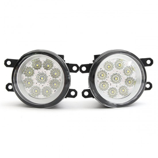9 LED Front Fog Light Driving Lamp with Bulbs 6000K White For Toyota Corolla Camry Highlander Avalon For Lexus 9 LED Front Fog Light Driving Lamp with Bulbs 6000K White For Toyota Corolla Camry Highlander Avalon For Lexus