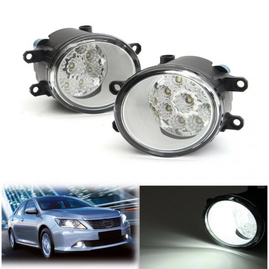 9 LED Front Fog Light Driving Lamp with Bulbs 6000K White For Toyota Corolla Camry Highlander Avalon For Lexus 9 LED Front Fog Light Driving Lamp with Bulbs 6000K White For Toyota Corolla Camry Highlander Avalon For Lexus