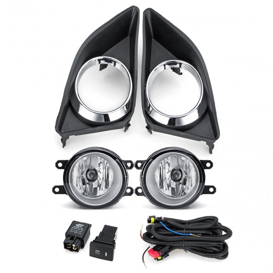 Car Front Bumper Fog Lights Assembly with H11 Bulbs Amber Pair for Toyota Corolla 2009-2010 Car Front Bumper Fog Lights Assembly with H11 Bulbs Amber Pair for Toyota Corolla 2009-2010