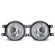 Car Front Bumper Fog Lights Assembly with H11 Bulbs Amber Pair for Toyota Corolla 2009-2010