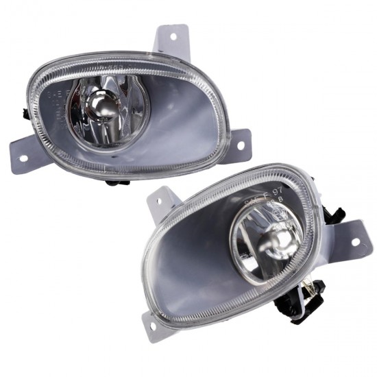 Car Front Bumper Fog Lights Clear Lens with No Bulbs Pair for Volvo S80 1999-2006