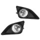 Car Front Bumper Fog Lights H11 Bulbs Amber with Covers Switch for Toyota Corolla 2008-2010 Car Front Bumper Fog Lights H11 Bulbs Amber with Covers Switch for Toyota Corolla 2008-2010