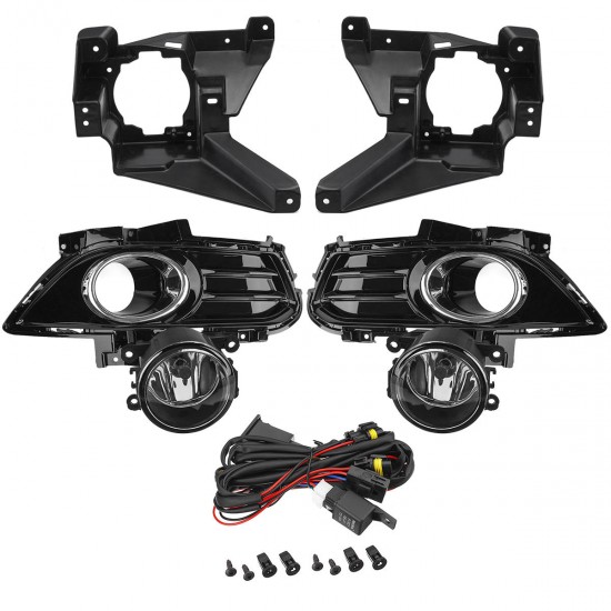 Car Front Bumper Fog Lights Lamp with Bulb Wiring Switch Bezel Pair for Ford Fusion 2013-2016 Car Front Bumper Fog Lights Lamp with Bulb Wiring Switch Bezel Pair for Ford Fusion 2013-2016
