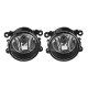 Car Front Bumper Fog Lights Lamp with Bulb Wiring Switch Bezel Pair for Ford Fusion 2013-2016