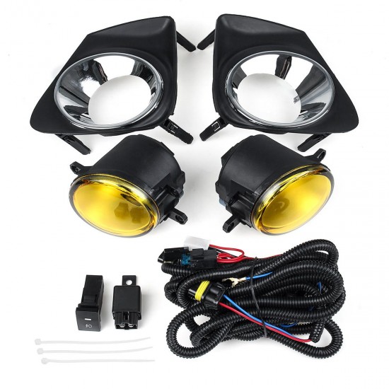 Car Front Bumper Fog Lights Lamp with H11 Bulb Switch Kit Pair For Toyota Corolla 2011-2013 Car Front Bumper Fog Lights Lamp with H11 Bulb Switch Kit Pair For Toyota Corolla 2011-2013