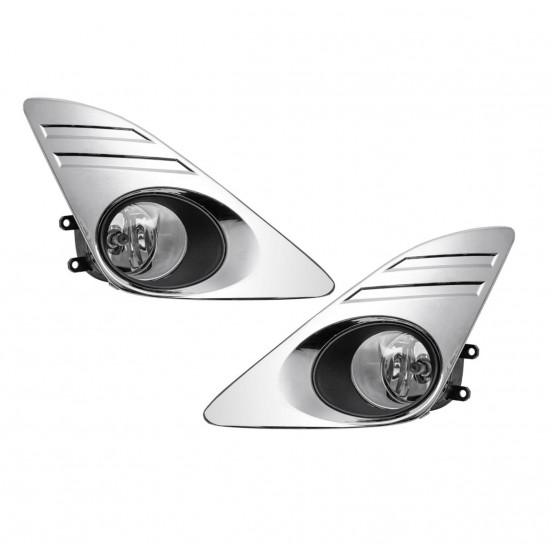 Car Front Bumper Fog Lights Lamps Kit with Chrome Covers Amber for Toyota Camry 2012-2014 Car Front Bumper Fog Lights Lamps Kit with Chrome Covers Amber for Toyota Camry 2012-2014