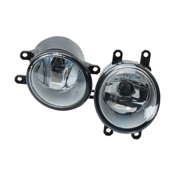 Car Front Bumper Fog Lights with H11 Bulbs Wiring Harness 6000K Pair for Toyota Yaris 4DR Sedan 2006-2011
