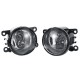 Car Front Bumper Fog Lights with H11 Halogen Lamps Pair for Dacia Duster Sandero Logan 2004-2015