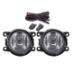 Car Front Bumper Fog Lights with H11 Lamps Harness Pair for Mitsubishi Outlander Sport/RVR/ASX