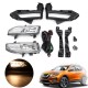 Car Front Fog Lamps Lights Bracket Switch DRL Driving Lamp For Nissan X Trail Fog Light X-Trail Rogue 2017~19 Car Front Fog Lamps Lights Bracket Switch DRL Driving Lamp For Nissan X Trail Fog Light X-Trail Rogue 2017~19