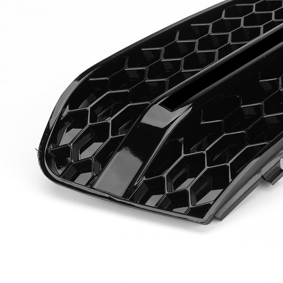 Car Front Fog Light Cover Grille Grill Glossy Standard Style Pair for Audi A4 B8 2009-2011 Car Front Fog Light Cover Grille Grill Glossy Standard Style Pair for Audi A4 B8 2009-2011