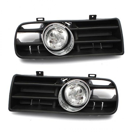Car Front Fog Light Lamp Grille Set For VW GOLF 1998-2005 Black Car Front Fog Light Lamp Grille Set For VW GOLF 1998-2005 Black
